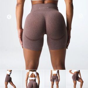 NVGTN Cocoa Contour Seamless Shorts